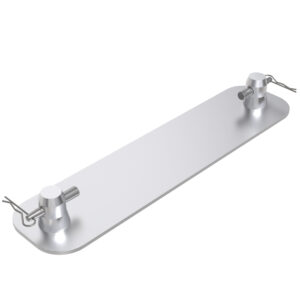 F42 Truss 420mm x 70mm x 5mm Rectangular Aluminium Base Plate with Half-Spigots
