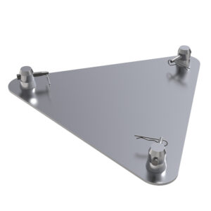 F43 Truss Triangular 420mm x 5mm Aluminium Base Plate with Half-Spigots