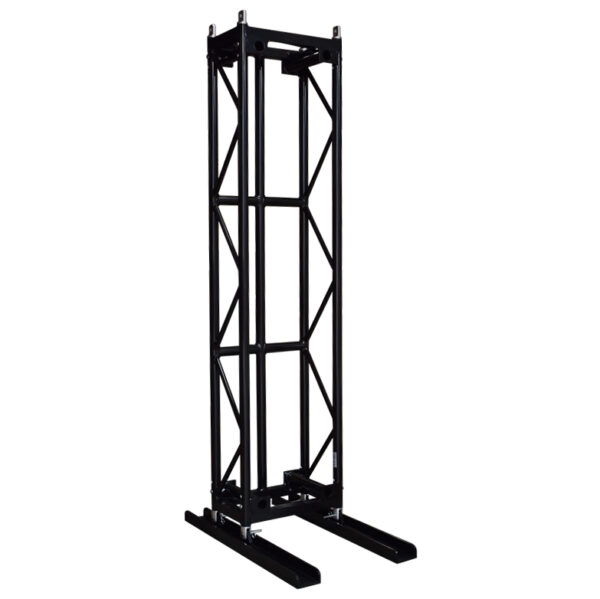 1100mm x 120mm Base Plate Channel for Pre-Rig Truss including Pins & Clips - Black (2 per Truss Length Required)
