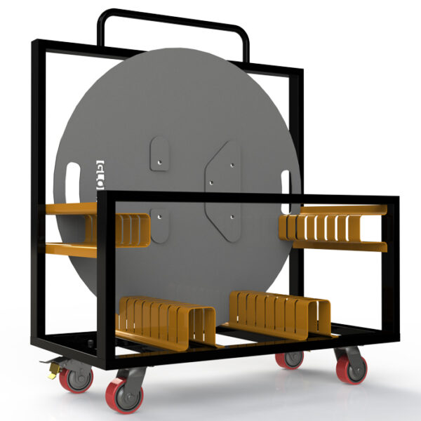 8 Way Base Plate Trolley to Suit 1mØ Base Plates