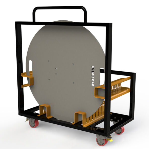 8 Way Base Plate Trolley to Suit 1mØ Base Plates