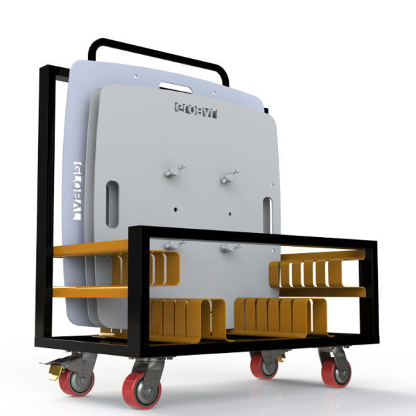8 Unit Base Plate Trolley to suit 800/900mm Square Truss Base Plates (Flat Pack)