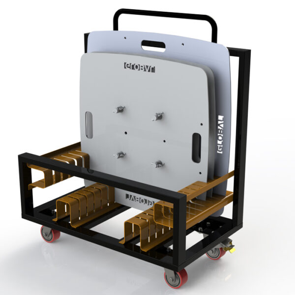8 Unit Base Plate Trolley to suit 800/900mm Square Truss Base Plates (Flat Pack) - Image 3