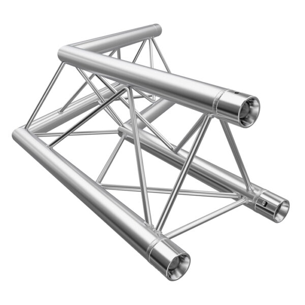 F23 Tri Truss 2 Way 120° Horizontal Corner (Apex Up/Down) with Spigots, Pins & R-Clips