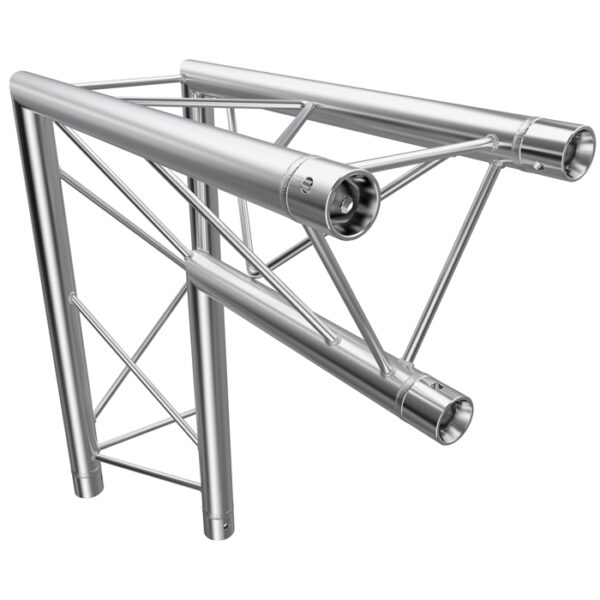 F23 Tri Truss 2 Way 90° Vertical Corner (Apex Inside) with Spigots