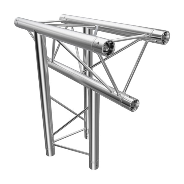 F23 Tri Truss 3 Way Vertical T-Junction (Apex Down) with Spigots