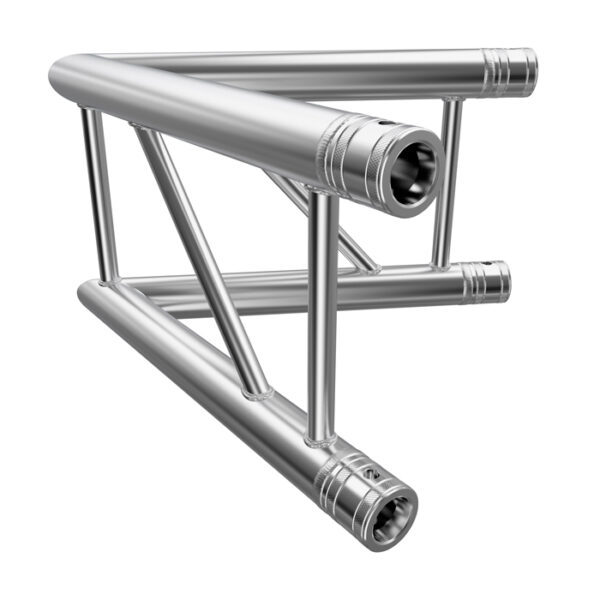 F32 2 Way 60° Corner with Spigots, Pins & R-Clips - Vertical
