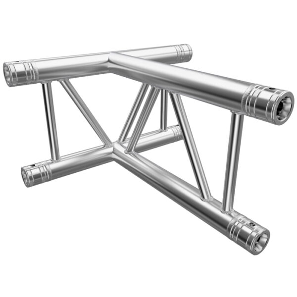 F32 Flat Truss 3 Way T-Junction with Spigots, Pins & R-Clips - Vertical