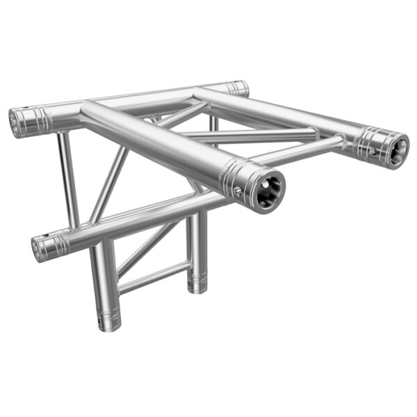 F32 Flat Truss 4 Way T- to Vertical Junction with Spigots