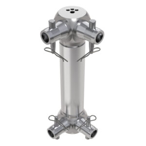 F32 Flat Truss 4 Way Universal Box Junction with 4 x Half-Spigots