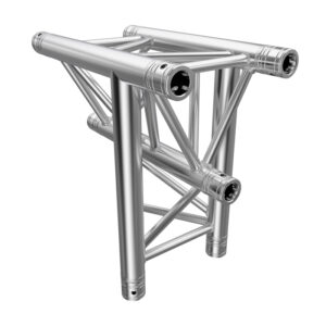 F33 Tri Truss 3 Way Vertical T-Junction (Apex Down) with Spigots