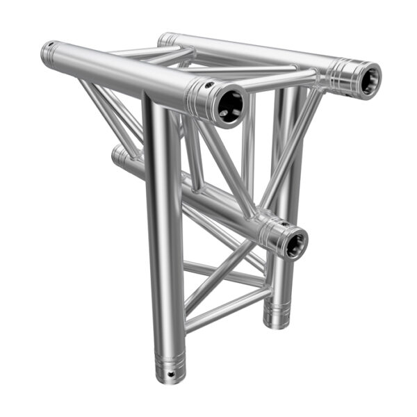 F33 Tri Truss 3 Way Vertical T-Junction (Apex Down) with Spigots