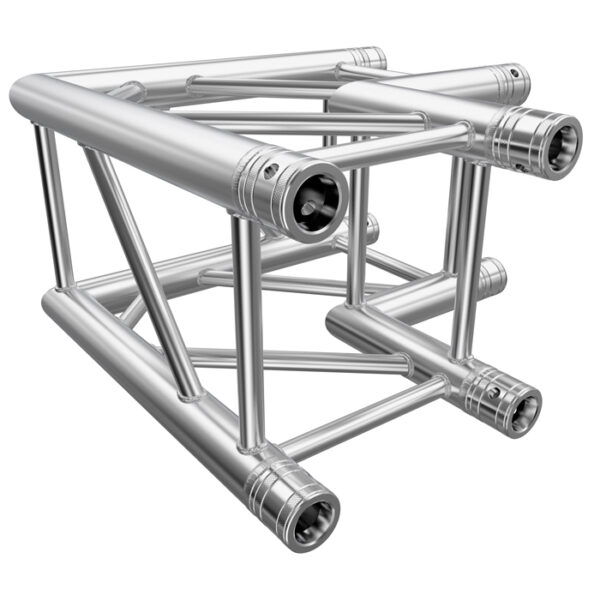 F34P Square Truss 2 Way 90° Corner with Spigots, Pins & R-Clips