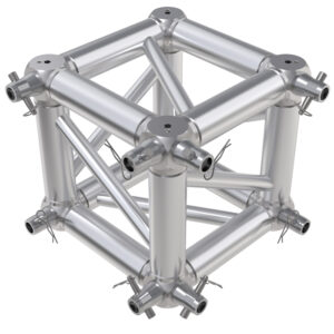F34 Square Truss 6 Way Cube Junction with M12 Bolts