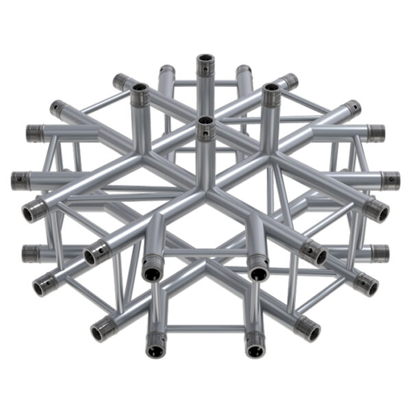 F34 Square Truss Special 9 Way Junction with Spigots