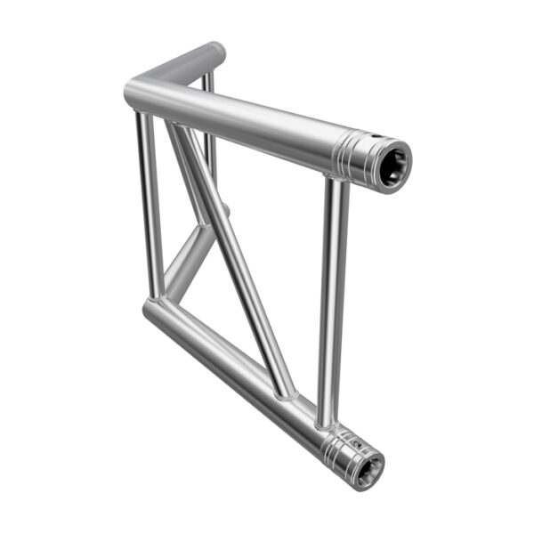 F42P Flat Truss 2 Way 135° Corner with Spigots, Pins & R-Clips - Vertical