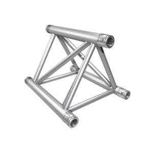 F43P Tri Truss 2 Way 60° Horizontal Truss Corner (Apex Up/Down) with Spigots