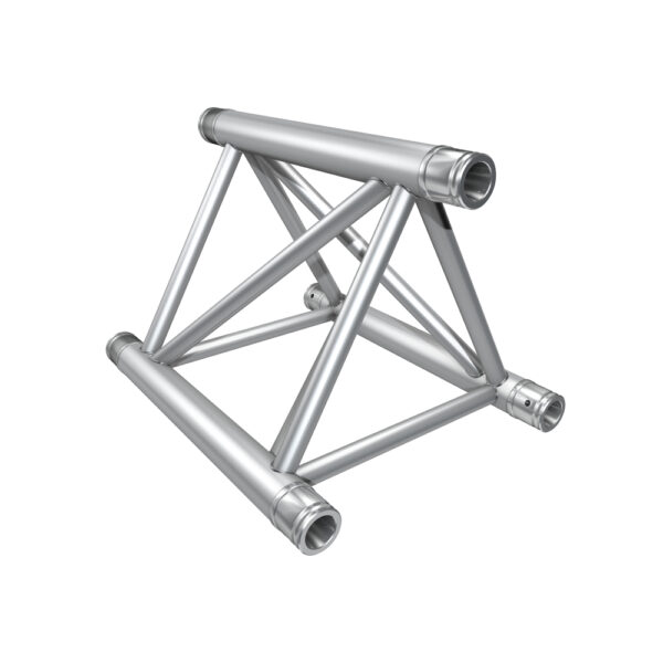 F43P Tri Truss 2 Way 60° Horizontal Truss Corner (Apex Up/Down) with Spigots