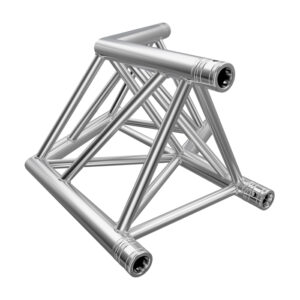 F43P Tri Truss 2 Way 120° Horizontal Corner (Apex Up/Down) with Spigots