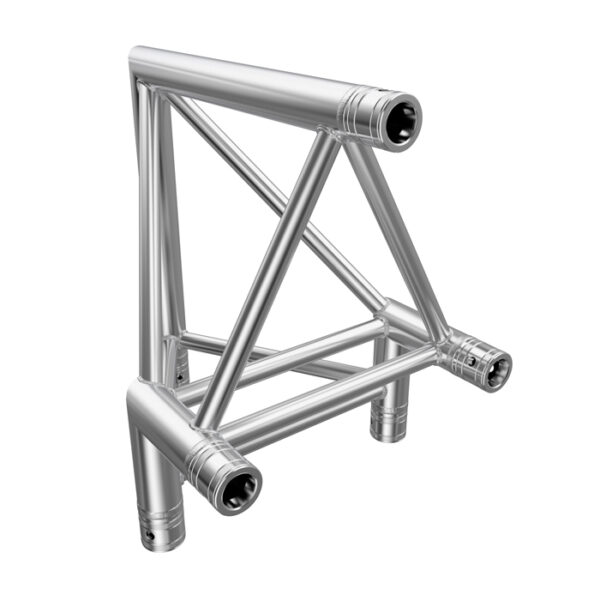 F43P Tri Truss 90° Vertical Corner (Apex Outside) with Spigots
