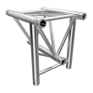 F43P Tri Truss 3 Way Vertical T-Junction (Apex Down) with Spigots