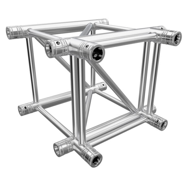 F44P Square Truss 3 Way T-Junction with Spigots, Pins & R-Clips
