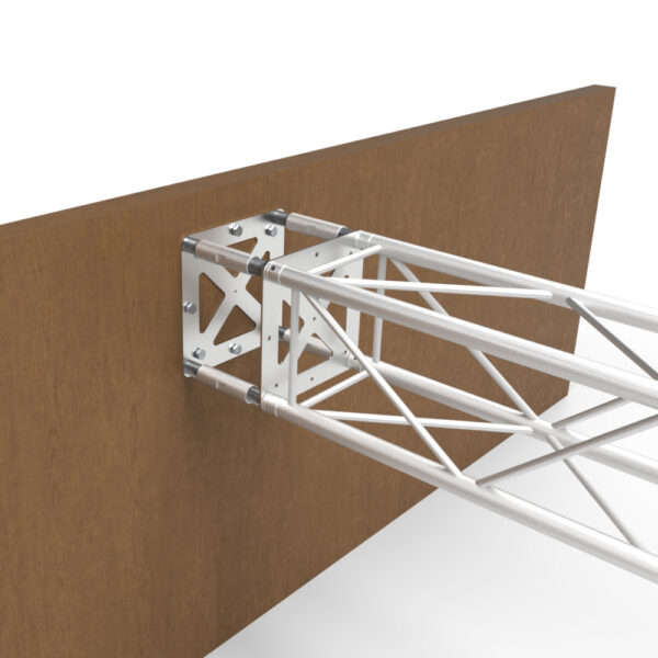 Adjustable Truss Extender for F34 and F44P aluminium truss systems – wall-mount and spacing solution.