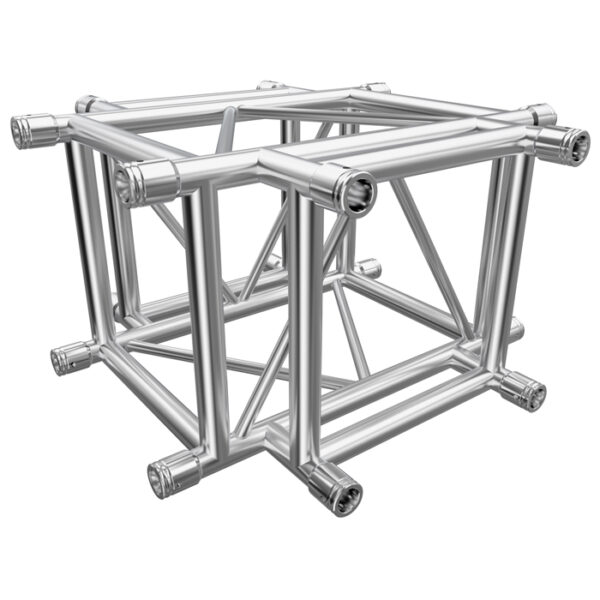F54 Square Truss 4 Way X-Junction with Spigots, Pins & R-Clips