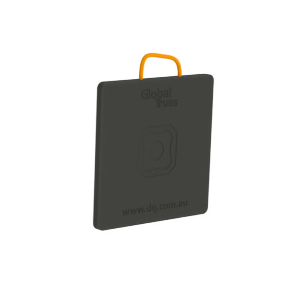 450mm x 450mm x 25mm UHMWPE Load Distribution Pad (SWL 8.0T) - Black