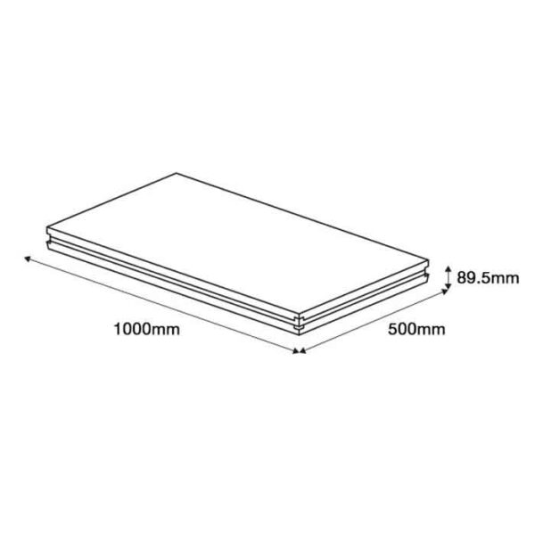 GT 1.0m x 0.5m Birch Ply Stage Platform with Black Embossed Phenolic Resin Impregnated Veneer - Image 2