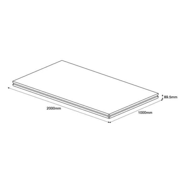 GT 2.0m x 1.0m Birch Ply Stage Platform with Black Embossed Phenolic Resin Impregnated Veneer - Image 2