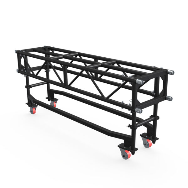 PR64 2.44m (8') Pre-Rig Linear Truss & Dolly with Dolly including Pins & Clips - Black