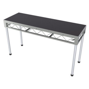 1.8m x 0.6m Stage Platform with 0.9m Legs - Carpet Top