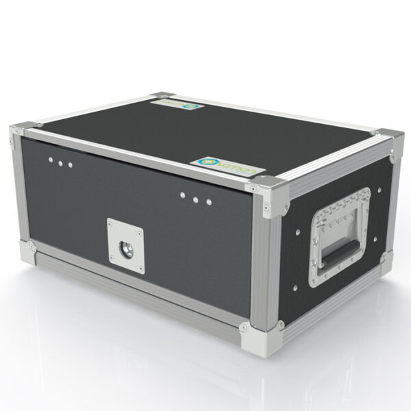 3RU Anti-Shock 566mmL x 275mmH x 404mmD (Externals) Rack Mount Case; 300mmD (Between Front & Back Rack Mounts) - Black - Image 2