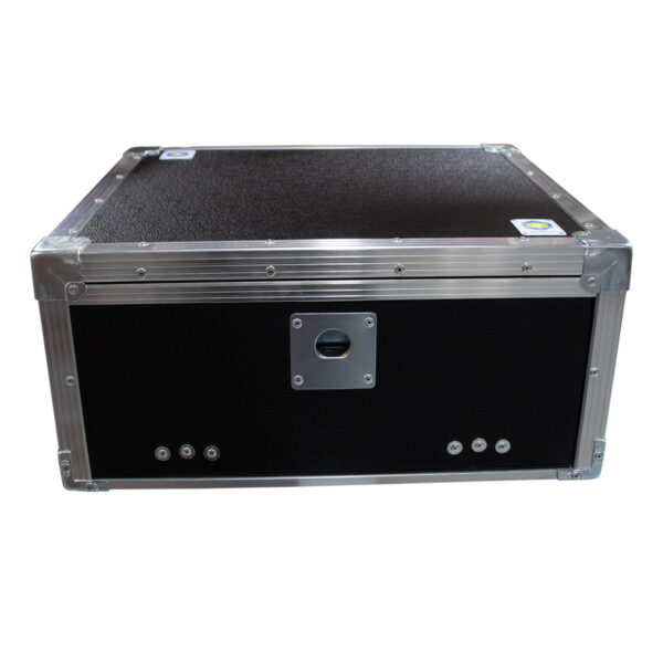 3RU Anti-Shock 566mmL x 275mmH x 503mmD (Externals) Rack Mount Case; 400mmD (Between Front & Back Rack Mounts) - Black - Image 3