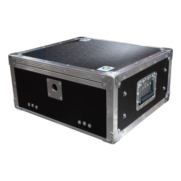 3RU Anti-Shock 566mmL x 275mmH x 503mmD (Externals) Rack Mount Case; 400mmD (Between Front & Back Rack Mounts) - Black - Image 4