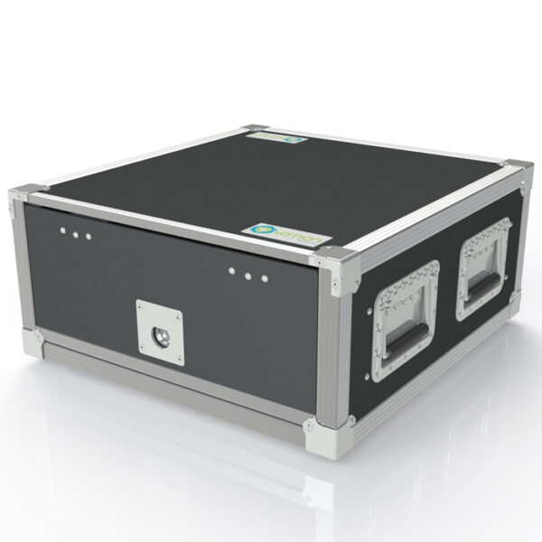 3RU Anti-Shock 566mmL x 275mmH x 603mmD (Externals) Rack Mount Case; 500mmD (Between Front & Back Rack Mounts) - Black - Image 2
