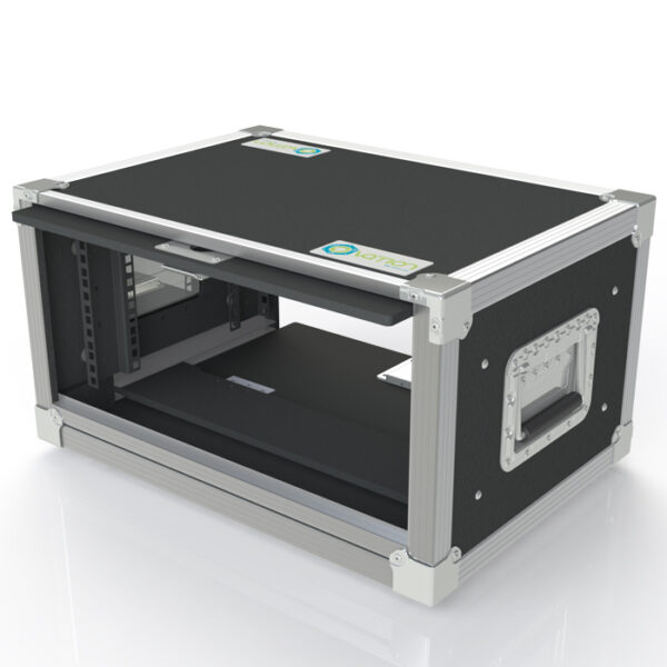 4RU Anti-Shock 566mmL x 320mmH x 404mmD (Externals) Rack Mount Case; 300mmD (Between Front & Back Rack Mounts) - Black