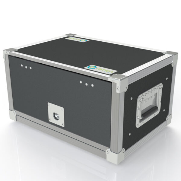 4RU Anti-Shock 566mmL x 320mmH x 404mmD (Externals) Rack Mount Case; 300mmD (Between Front & Back Rack Mounts) - Black - Image 2
