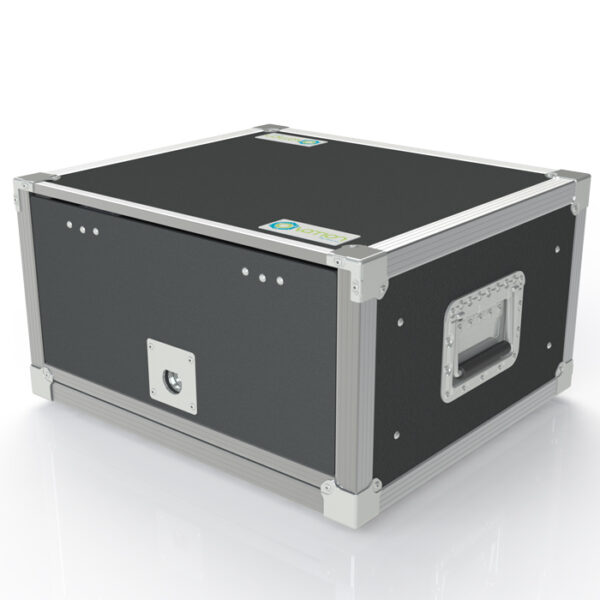 4RU Anti-Shock 566mmL x 320mmH x 503mmD (Externals) Rack Mount Case; 400mmD (Between Front & Back Rack Mounts) - Black - Image 2