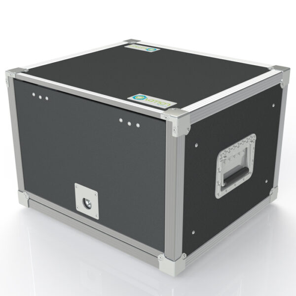 6RU Anti-Shock 566mmL x 409mmH x 503mmD (Externals) Rack Mount Case; 400mmD (Between Front & Back Rack Mounts) - Black - Image 2
