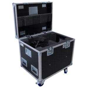 Dual GIS LP500 Chain Hoist Ovation Road Case with additional void area underneath for soft chain bag