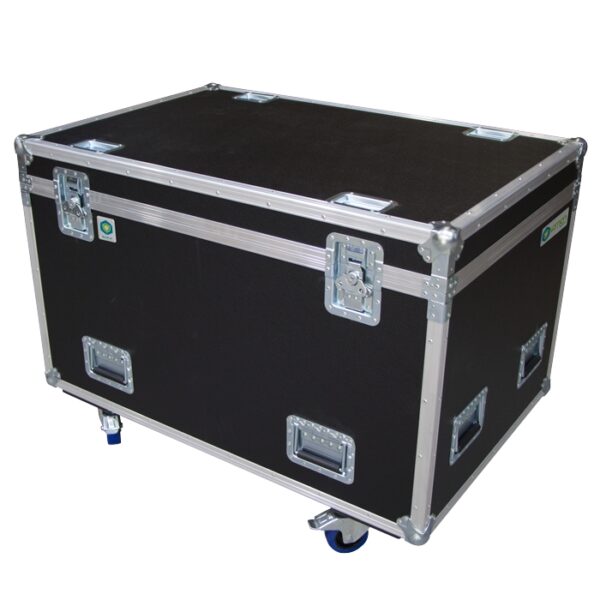 Dual Ayrton Khamsin/Ghibli/Perseo/Bora Ovation Road Case to suit Urethane Boots with Rear Storage Compartment
