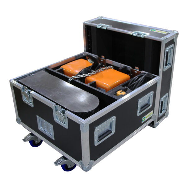 Hitachi Pacific 2T Chain Hoist Ovation Road Case with storage for Chain Hoist Box, Radio Remote Controller & Hand Controller
