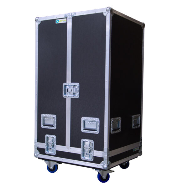Dual RCF NXL 44-A Speakers Ovation Road Case with stand and cable compartments - Image 2