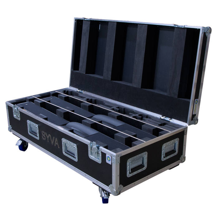 Dual L-Acoustics SYVA Colinear Speaker Ovation Road Case