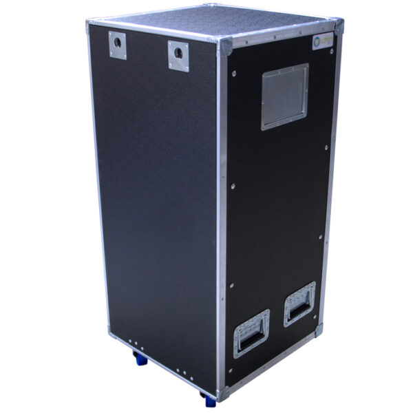 24RU Anti-Shock Rack Mount Case with Pop-off front and back lids (500mmD)