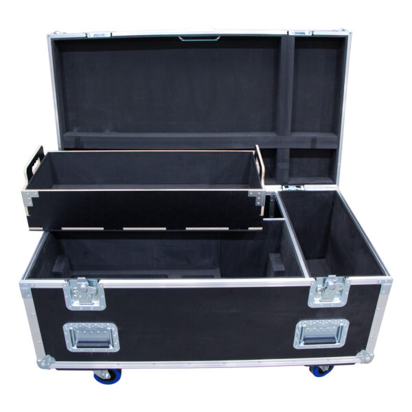 Ovation Custom EPSON EB-2265U Projector Case including Storage for FDR-AX700 Camcorder, Sonnet EGFX Breakaway Box 650, HP Elite E243 23.8″ Monitor with Foam Lined Tray - Image 3
