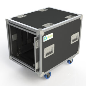 Custom Built Anti-Vibration Rack Mount Case with Slam-Locking Doors