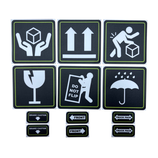Ovation Road Case Handling Label Pack